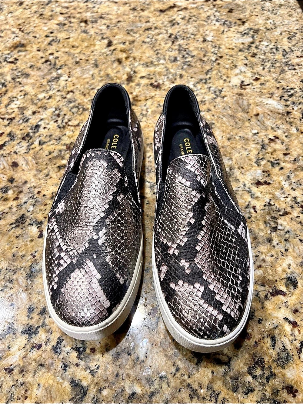 Cole Haan Grand Crosscourt II Snakeskin Texture Sneaker Sneakers